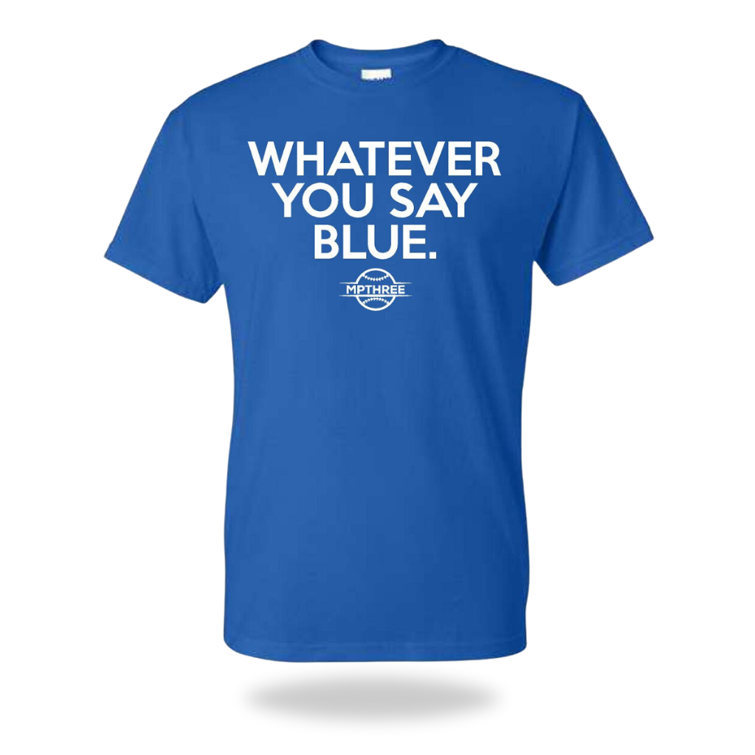 Blue baseball best sale shirt