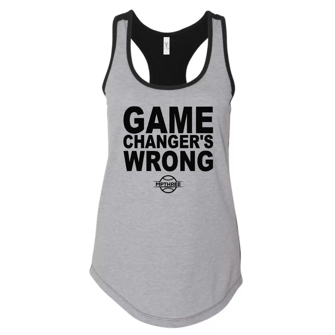 Game Changer's Wrong, Women's Tank Top, baseball shirt Baseball shirt, funny baseball shirt, MPTHREE baseball, travel ball shirt, baseball dad shirt, baseball mom shirts, baseball shirts, funny shirts, tiktok baseball shirts
