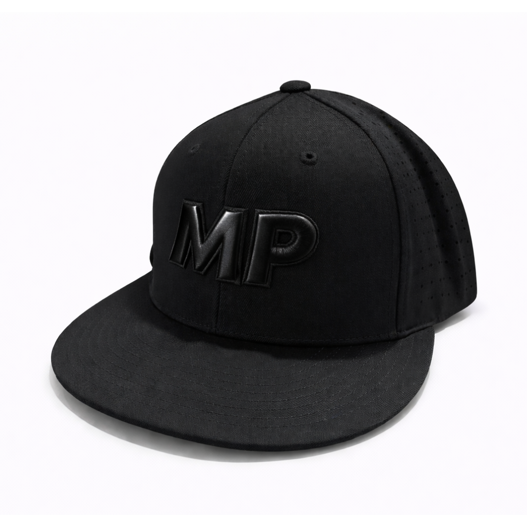 Black Replica MP Baseball Fitted Hat