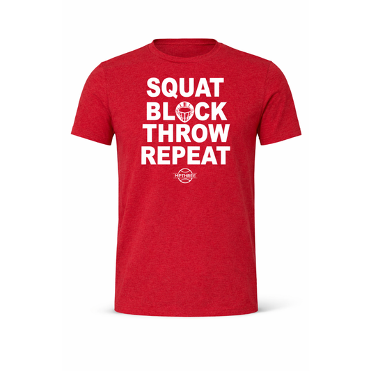 Squat Block Throw Repeat