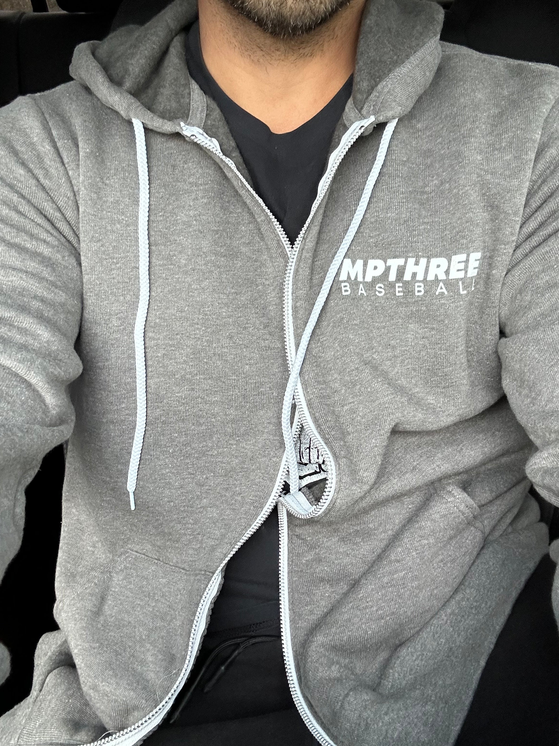 Mpthree Baseball Hoodie (Throw Strikes)