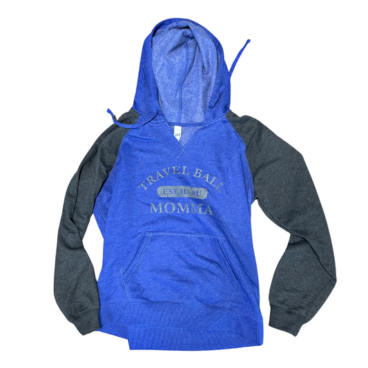 Travel Ball Mom Hoodie BLUE