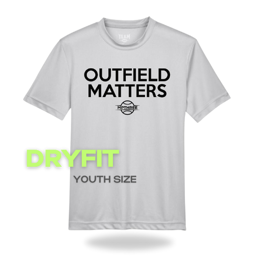 Dry fit OUTFIELD MATTERS - MPTHREE Baseball Shirt YOUTH