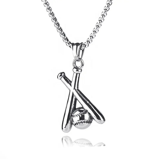Baseball Mom Necklace (Stainless Steel)