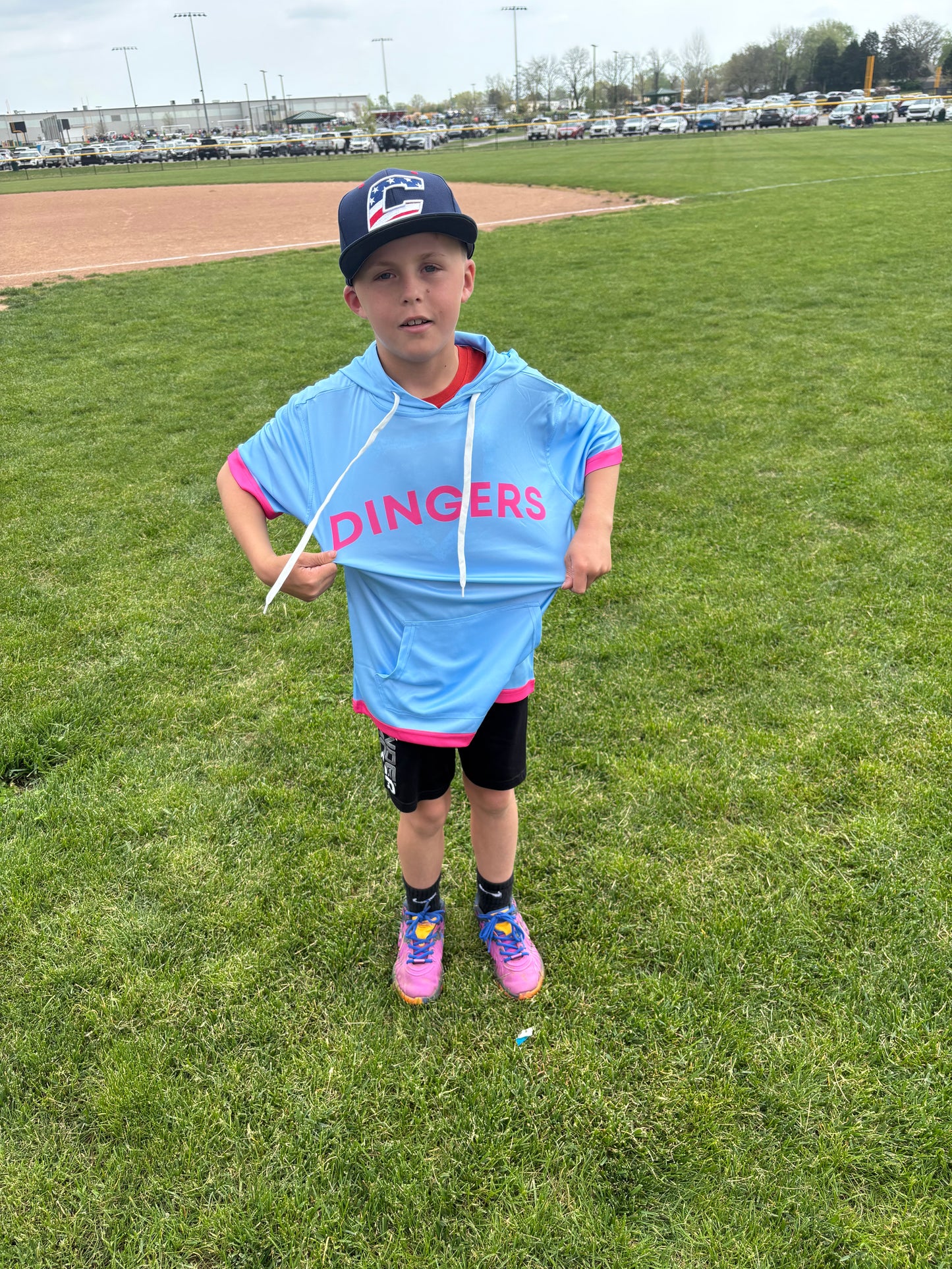 Short Sleeve Hoodie Dingers