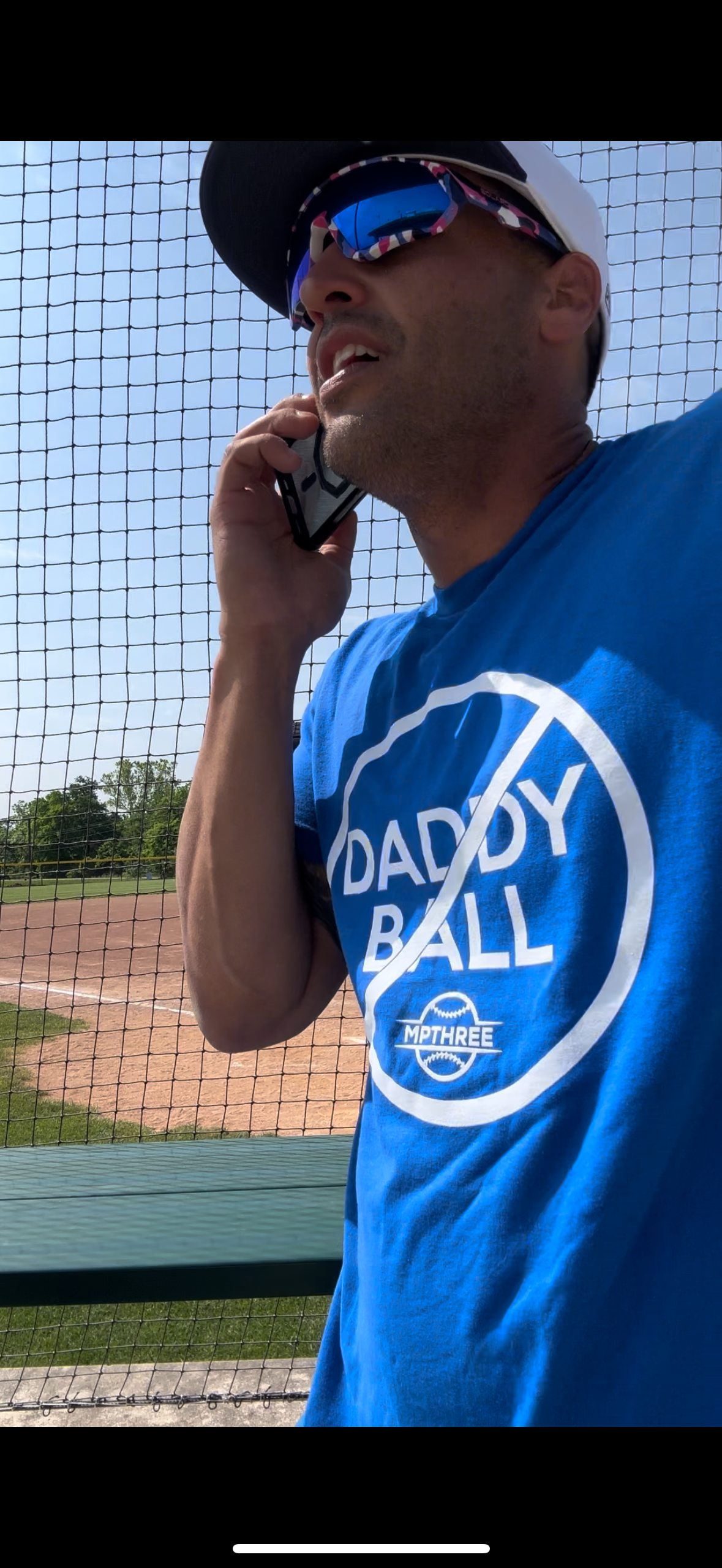 No Daddy Ball - MPTHREE Baseball Shirt –